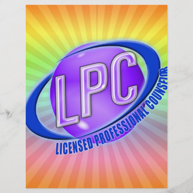 LPC SWOOSH LOGO LICENSED PROFESSIONAL COUNSELOR (Front)