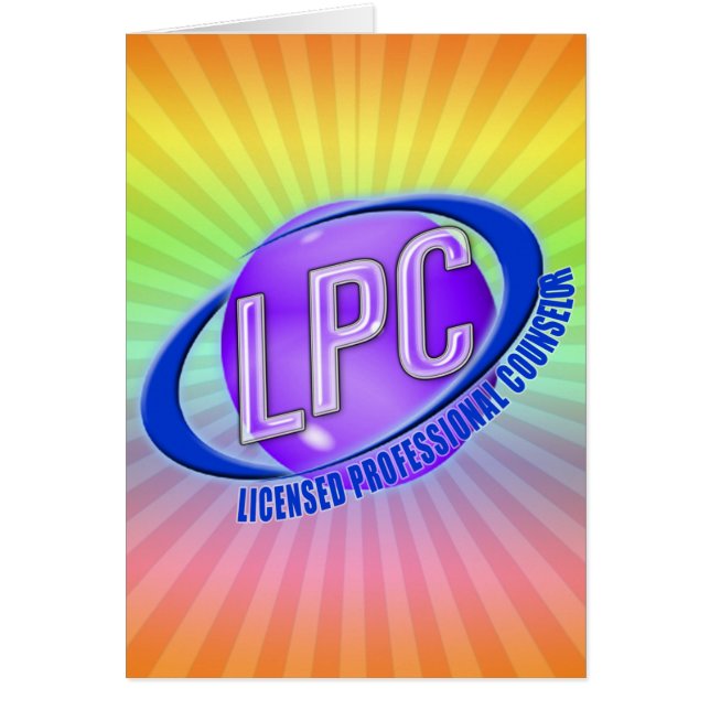 LPC SWOOSH LOGO LICENSED PROFESSIONAL COUNSELOR (Front)