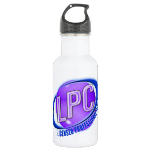 LPC SWOOSH LOGO LICENSED PROFESSIONAL COUNSELOR 532 ML WATER BOTTLE