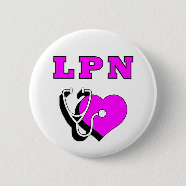 LPN Care 6 Cm Round Badge (Front)