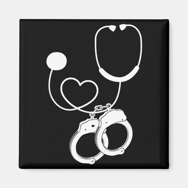 Lpn Correctional Nurse Nursing Stethoscope Officer Magnet (Front)