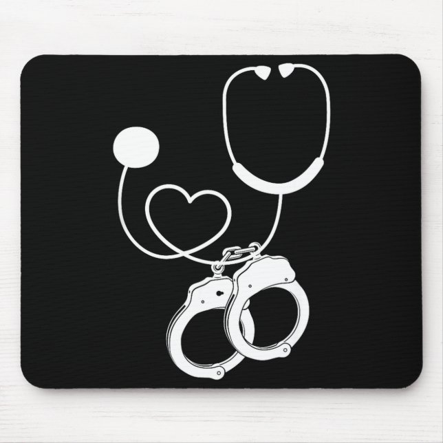 Lpn Correctional Nurse Nursing Stethoscope Officer Mouse Mat (Front)