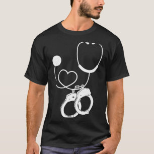 Lpn Correctional Nurse Nursing Stethoscope Officer T-Shirt