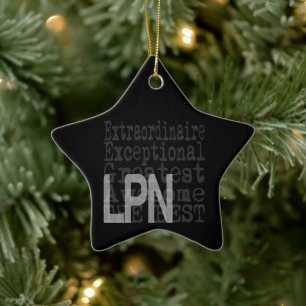 LPN Extraordinaire Ceramic Tree Decoration