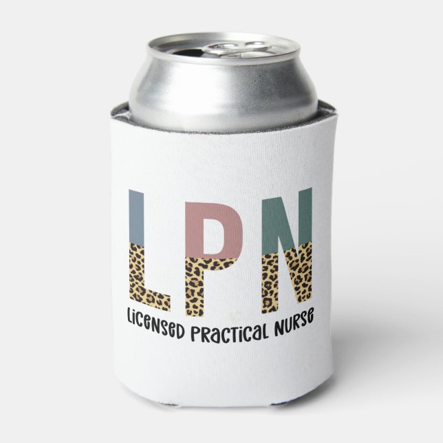 LPN Licensed Practical Nurse LPN Graduation Gift Can Cooler (Can Front)