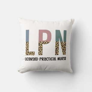 LPN Licensed Practical Nurse LPN Graduation Gift Cushion