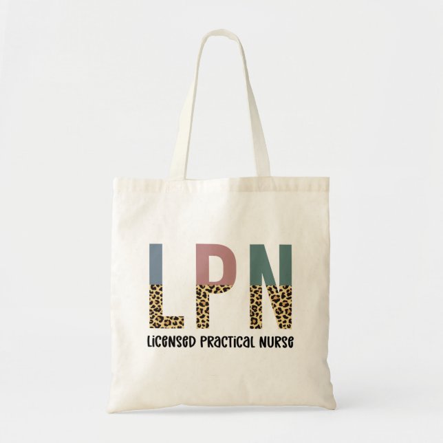 LPN Licensed Practical Nurse LPN Graduation Gift Tote Bag (Front)