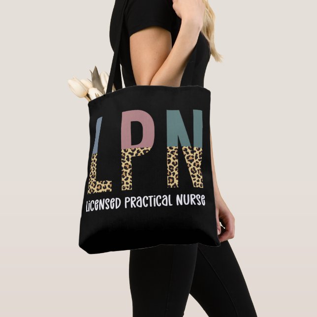 LPN Licensed Practical Nurse LPN Graduation Gift Tote Bag (Close Up)