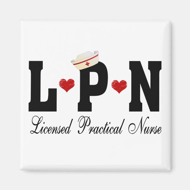 LPN Licensed Practical Nurse Magnet (Front)