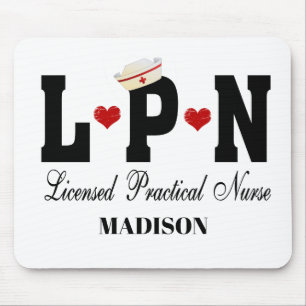 LPN Licensed Practical Nurse Mouse Mat