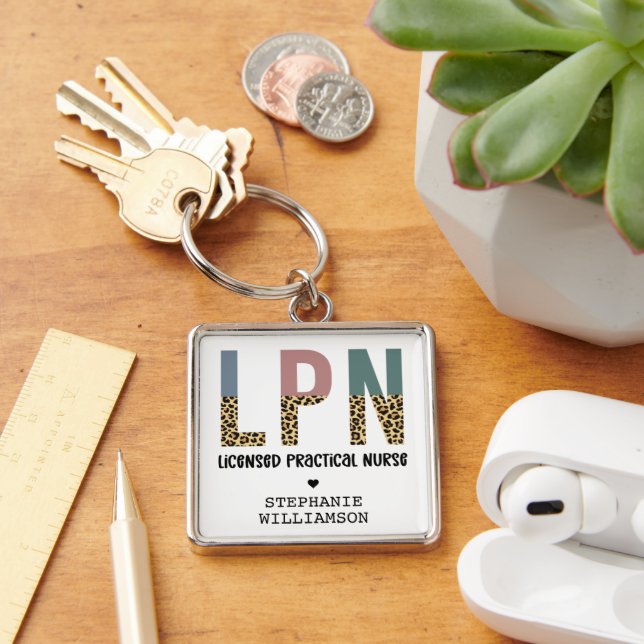 LPN Licensed Practical Nurse Personalised Key Ring (Desk)