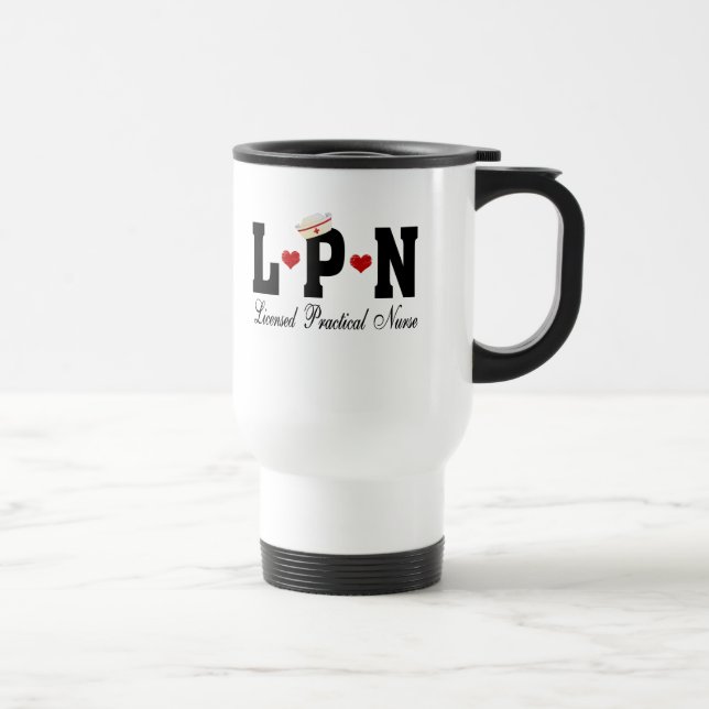 LPN Licensed Practical Nurse Travel Mug (Right)
