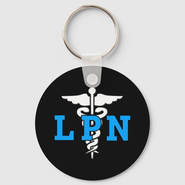 LPN Medical Symbol Key Ring (Front)
