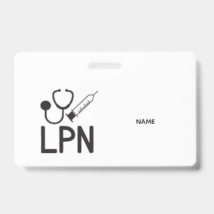LPN Name Badge ID Badge