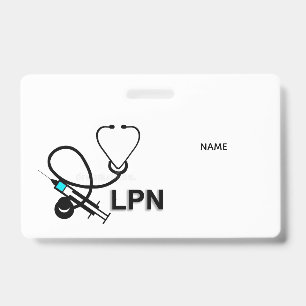 LPN Name Badge ID Badge
