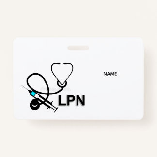 LPN Name Badge ID Badge