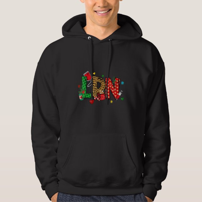 LPN Nurse Christmas Family Group Nursing Hoodie (Front)