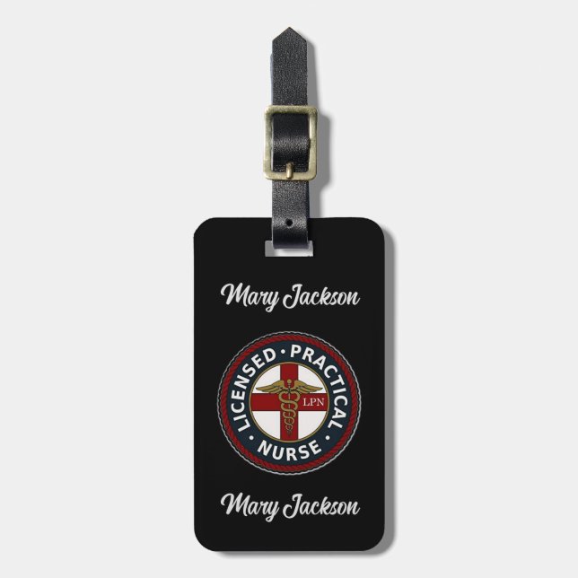 LPN Nurse Luggage Tag (Front Vertical)