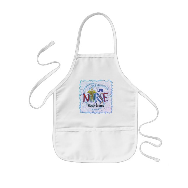 LPN Nurse Motto Kids Apron (Front)
