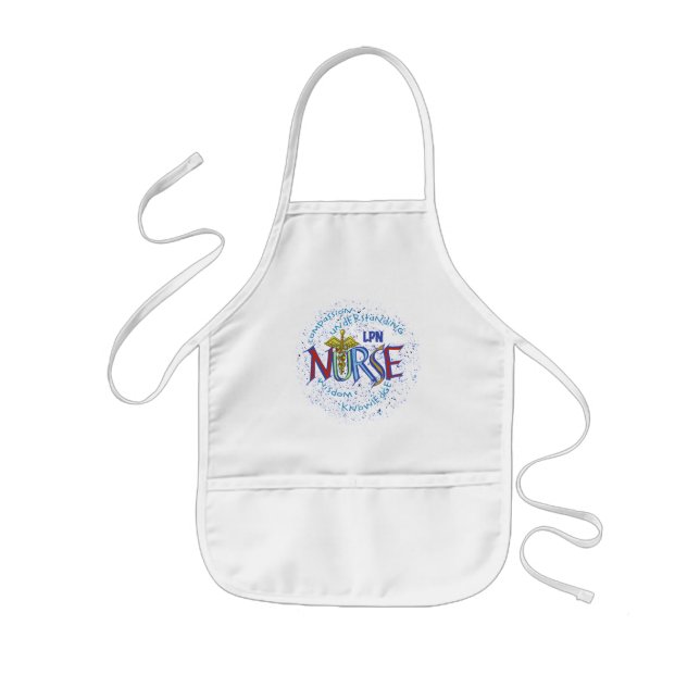 LPN Nurse Motto Kids Apron (Front)