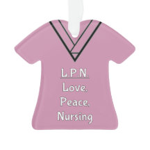 LPN Nurse Scrubs Ornament