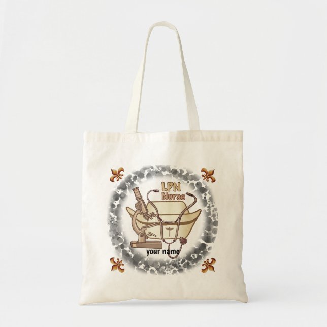 LPN nurse tote bag  (Front)