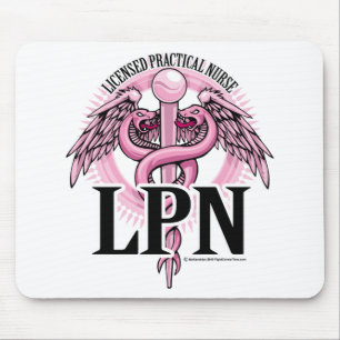 LPN PINK Caduceus Mouse Mat
