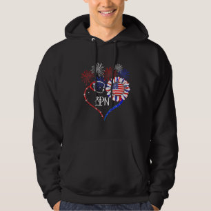 Lpn Stethoscope Firework Sunflower America Flag Hoodie