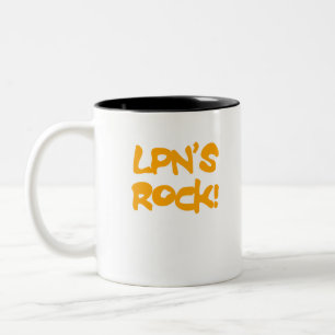 lpn's rock Two-Tone coffee mug