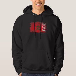 Lqliaa Morocco Flag For Moroccans Men Women Kids Hoodie