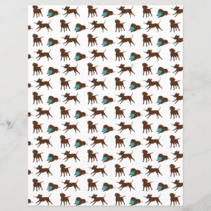 lr chocolate lab cartoon strip scrapbook paper