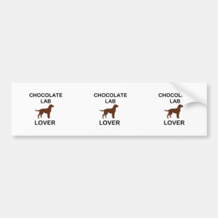 LR chocolate lab lover Bumper Sticker