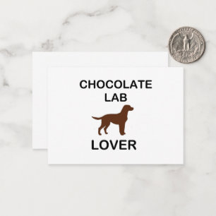 LR chocolate lab lover Card