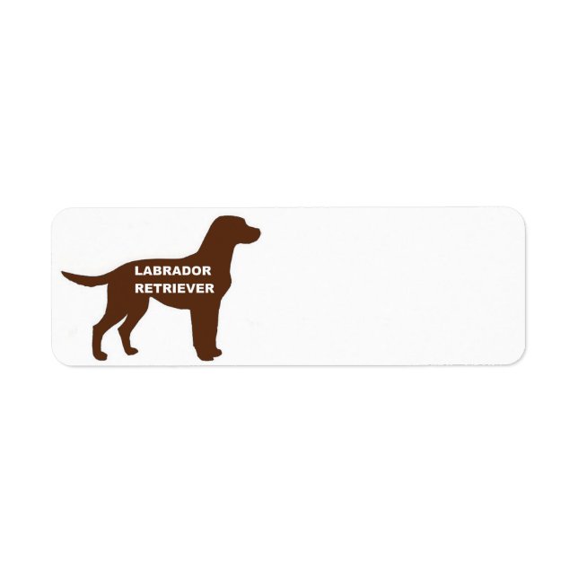 LR chocolate lab name silhouette (Front)