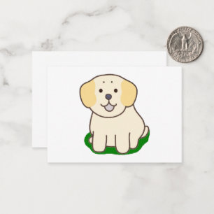 LR kawaii yellow lab Card