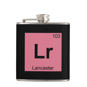 Lr - Lancaster Pennsylvania Chemistry Symbol Hip Flask