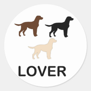 LR lover all colours silhouette Classic Round Sticker