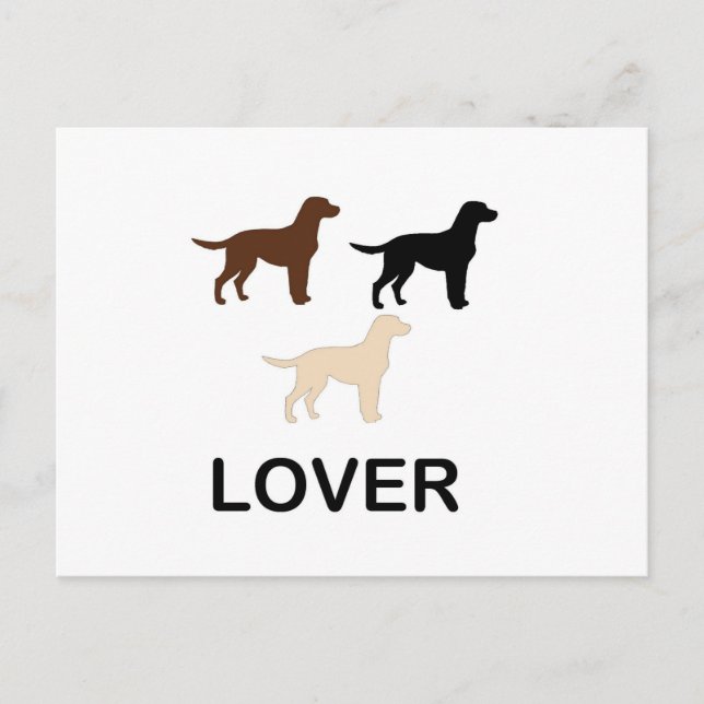 LR lover all colours silhouette Postcard (Front)