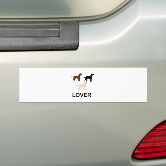 LR lover all colours silhouettes Bumper Sticker (On Car)