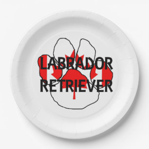 LR name flg paw Paper Plate