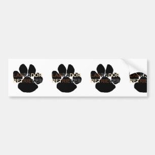 LR name paw Bumper Sticker