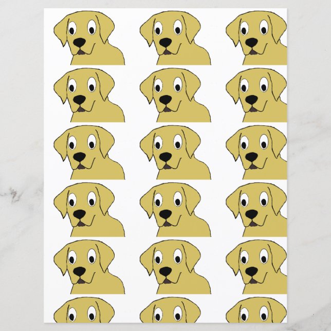 LR yellow lab cartoon head (Front)