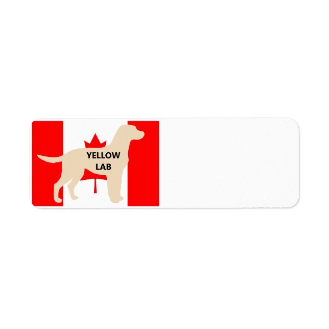 LR yellow lab name silhouette on flg (Front)