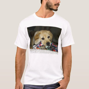 LR yellow lab puppy with toy T-Shirt