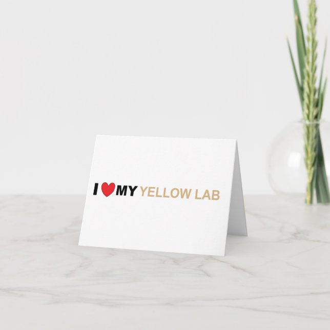 LR yellow love Card (Front)