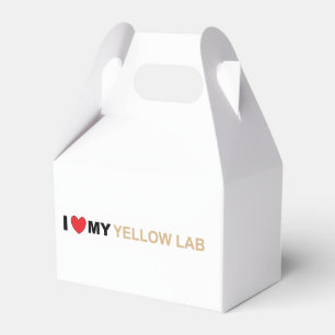 LR yellow love Favour Box