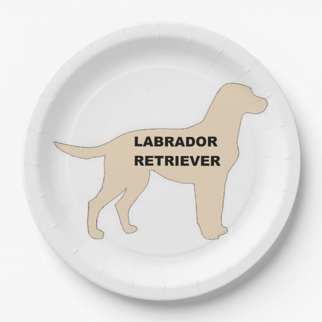 LR yellow name silhouette Paper Plate (Front)