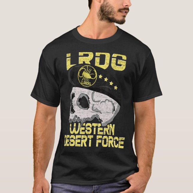 Lrdg British Special Force Range Desert Group Brit T-Shirt (Front)
