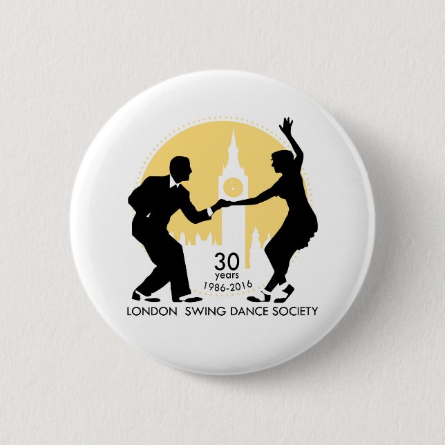 LSDS 30 Years Anniversary Lindy Hop Badge (Front)