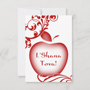 L'Shana Tova : floral apple Invitation